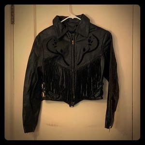 Dallas Leather Motorcycle Jacket size small